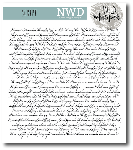 Nicole Wright Script - 6x6 Stamp Set