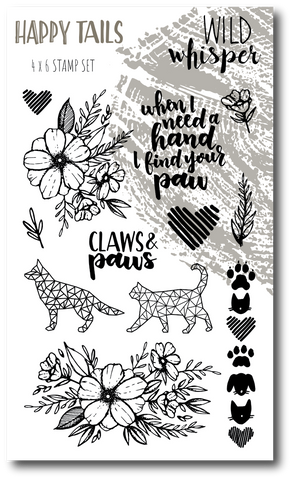 Happy Tails - 4x6 Stamp Set