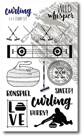 Curling - 4x6 Stamp Set