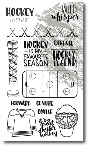 Hockey - 4x6 Stamp Set