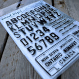 Road Trip! - 6x8 License Plate Stamp Set